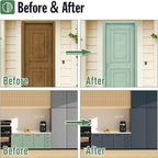 DWIL Matte Finish Furniture Paint - 32 Oz Wood Paint for Cabinets, Doors, Tables, and Dressers Refinishing - Water-Based, Non-Toxic & Odorless, Easy to Apply(Anthracite Gray)-With Tools