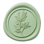 PONATIA Sage Green Wax Seal Stickers - 50 Pcs Self- Adhesive Wedding Invitation Seal Stickers, Perfect for Invitation Cards, Envelopes, Christmas Cards, Gift Wrapping, Party Menu Décor