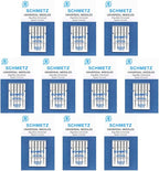 SCHMETZ Universal Sewing Machine Needles - Size 70/10, 5-Needle Cards, Pack of 10