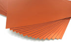 TGXRZX Metallic Orange Cardstock Paper,Size 8 "x 11" (250gsm), 15PCS,Mirror Finish Gold Foil Board for Crafting, Invitations, and Decorations,Die Cut and Plotter,Card Making (Orange)