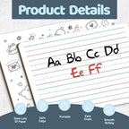 White Board Dry Erase Boards Classroom Pack Mini White Boards 9" x12” Double Sided Personal Whiteboards for Students Teachers School Supplies Lapboards (2Pack line whiteboard)