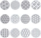 FREEBLOSS 12Pcs Sashiko Stencils Sashiko PET Template Drawing Line Template for Hand Quilting Sashiko Patterns Templates Flexible Embroidery Stencils for Hand Sewing Lovers 5.9 * 5.9''