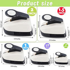 5 Circle Hole Punch, Circle Paper Punch, CirclePunches for Paper Crafts, Large Hole Puncher, Different Size of Scrapbooking Punches, Round Punch Shape for Scrapbook Card Making
