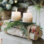 12 Pcs 16" Large White Birch Logs for Faux Fireplace Filler Decorative, Unfinished Wood for DIY Crafts, Wood Branches for Outdoor Indoor Electric Mock Fireplace, Firebowl, Fire Pits