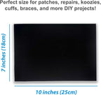 Neoprene Fabric Assortment Sample Patch Sheet Packs for Sewing Material Wetsuit Repair (3 Pack, 2mm Black)