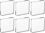 PATIKIL 3"x3" Acrylic Stamp Block, 6Pcs Clear Stamping Block with Grid Lines Decorative Mounting Blocks Square for Scrapbooking DIY Crafts Card Making