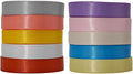 3/8 Double-Faced Satin Ribbon 50 Yards Set,“Morning Meadow”–10 Nature Colored Ribbon Bulk for Gift Wrapping, Crafts, Flower Bouquet, Easter, Wedding, Party Decor, Teacher Kids, Hair & Bows
