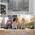 LEMON CLOUD One Way Window Privacy Film See Out Not in Reflective Mirror UV Window Cling Sun Blocking Heat Control Glare Control with Tools,23.6 Inch x 78.7 Inch