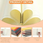 Yahenda Spiral Notebook Bulk A5 College Ruled Journals Notebooks Lined 8.3 x 5.5 Inch Note Books Composition Writing Thick Paper Notebook for Office Business School Gifts Supplies(Assorted Color, 54