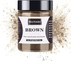Mica Powder - 60g Mica Powder for Epoxy Resin - Pearl Pigment Powder Dye for Resin/Eye Shadow/Soap Making/Nails/Bath Bombs etc. (Brown)