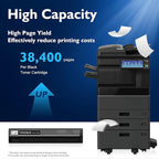 T-FC415U-K TFC415UK Black High Yield Toner Cartridge, 1-Pack, Replacement for Toshiba T-FC415U Black Toner Cartridge to Use for Toshiba E-Studio 2515AC 3015AC 3515AC 4515AC 5015AC Printer
