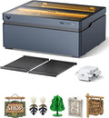 WECREAT Vision 40W Enclosed Laser Cutter and Engraver Machine with HD Smart Camera, Air Assist, Laser Bed, 600mm/s Batch Process Speed, Diode Desktop Laser Cutter for Wood, Acrylic, Metal, Leather