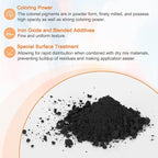 HARFINGTON Iron Oxide Powder Concrete Pigment 500 Mesh 3.5oz (100g) Iron Oxide Grout Pigment for Pastel Tile Paint Concrete Cement, Gunmetal Black