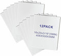 12 Pack Foam Core Board, ZJCEASER 16 x 20 White Poster Board, 3/16" Thickness Sign Board Craft Foam Sheet for Signboards, School Projects, University Displays, College Events, Arts & Crafts, Framing