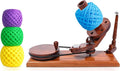 Yarn Winder – Large Handcrafted Wooden Ball Winder for Knitting, Crocheting & Weaving – Heavy-Duty Natural Rosewood Yarn Winder for 8-12 oz Yarn Cakes