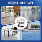 Epoxy Colored Sand Floor Paint, Epoxy Floor Paint for Concrete, High Gloss Marble Effect Coating, Waterproof Non-Slip Concrete Paints, Suitable for Indoor/Outdoor Use (Light Blue,320 oz/10 kg)