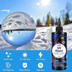 KISREL UV Resin 1000g - Upgraded Hard Type Crystal Clear Ultraviolet Curing UV Epoxy Resin for Craft Jewelry Making