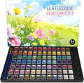 2ml Large Capacity Metallic Watercolor Paint Set, 36/60/84 Color Metallic/Pearlescent/Glitter/Color Shifting/Shimmer Water Color Paint for Adult Kids with 2 Paintbrushes