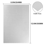 Galvanized Metal Sheet 8" x 12" x 1/32" Inch Galvanized Steel Sheet Plates for Magnetic Mount Board Wall 20GA(0.80MM) Galvanized Steel Plate Panels Stock for Roof Flashing Fixing Repair, Crafts, DIY