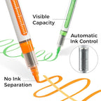 Ohuhu Acrylic Paint Markers Direct Liquid: 24 Colors Flexible Brush Tip Acrylic Markers High Opacity Paint Pens Waterproof Lightfast for Rock Easter Eggs Wood - Nahuku