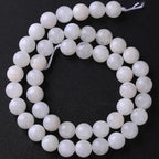 10mm 36pcs Natural Moonstone Stone Beads for Jewelry Making Energy Healing Power Stone Beads DIY Bracelet Necklace Accessories 15"