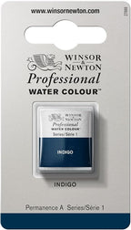Winsor & Newton Professional Water Colour Paint, Half Pan, Indigo