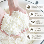 Soy Wax Flakes, Waxcanpy Natural Candle Wax, Organic Soy Wax for Candle Making from Farm, No Additives, Harmless and Pure (40lb)