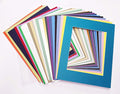 5x7 Mat for 8.5x11 Frame - Precut Mat Board Acid-Free Show Kit with Backing Board, and Clear Bags Mixed Colors 5x7 Photo Matte Made to Fit a 8.5x11 Picture Frame Matboard for Framing, Pack of 100 Mats