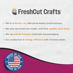 FreshCut Crafts 636 Pcs 1.5 in. White Bulletin Board Letters & Numbers, Capital Alphabet Letters, Numbers, Punctuation, US Made Card Stock Punch Out Letters for Posters, Bulletin Boards, Classroom