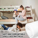 Amylove Polyurethane Foam 24" x 72" High Density Cushion Upholstery Foam Sheet for Seat Replacement DIY Projects Chairs Headboards Sofas Home(1" x 24" x 72",White)