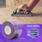 150 Grit PSA Purple Film Ceramic Sandpaper Roll, 2-3/4" Wide Continuous 10 Yard Longboard Sanding Roll Wet Dry Sanding Blocks Self Adhesive Sticky Back Sanding Sheets for Woodworking Automotive