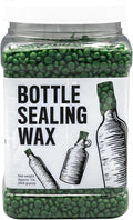 Blended Waxes, Inc. Bottle Sealing Wax, Pastille Wax Seal Beads For Wine, Beer, and Liquor Bottle Sealing, Seals Between 25-30 Bottles, 1 lb, Green Metallic