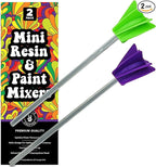 Art Resin Mixer Drill Attachment, Epoxy and Paint Stirrers for Drill, Mud Mixer for Quart or Gallon, Mini Drill Mixer Paddle for Crafting and Mixing Tools