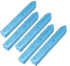 Yoption Sealing Wax Sticks with Wicks Antique Fire Manuscript Sealing Wax for Wax Seal Stamp (Blue)