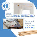 Dowel Rods Wood Sticks Wooden Dowel Rods - 1/2 x 72 Inch Unfinished Hardwood Sticks - for Crafts and DIYers - 2 Pieces by Woodpeckers
