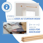 Dowel Rods Wood Sticks Wooden Dowel Rods - 1/2 x 48 Inch Unfinished Hardwood Sticks - for Crafts and DIYers - 25 Pieces by Woodpeckers