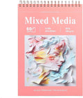 Ddaowanx Mixed Media Sketchbook, 9x12 inches Sketch Pad 60 Sheets (98lb/160gsm) Heavyweight Drawing Papers, Top Spiral Bound Hardcover Watercolor Paper, for Wet and Dry Media (1)