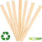 Wooden Paint Stir Sticks - Rewiss Paint Sticks 12 Inch Wood Stirrers Paddles Resin or Kids Wooden Craft Sticks, Garden and Library Markers(Pack of 50)