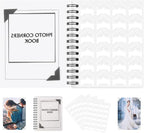 15 Sheets 360 PCS White Acid-Free Photo Corners Notebook, Self-Adhesive Photo Corners for DIY Photo Album Journal, Photo Corner Stickers for Trip Journal Memory Book