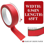 Colored Painters Tape, Premium Masking Master Tape, Multi-Surface Paint Tape, Removes Easily, Colorful Craft Paper Tape for Wall Painting Art Scrapbook Supplies (0.94 Inch Wide, 198yd =0.94IN*22yd*9)