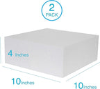 Silverlake 10x10x4 Craft Foam for Styrofoam Block Projects (2-Pack)