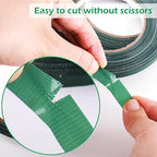 GLAMFIELDS Floral Tape Green, Flower Wrap Adhesive Waterproof Tape for Bouquets 0.26" (60 Yd/180 Ft) - 1 Roll/Green