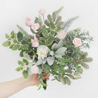 Serra Flora Artificial Greenery Spray Box Set(Pack of 48pcs) with 7 Kinds of DIY Wedding Bouquet Filler Table Centerpieces and Floral Arrangement