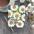 Lapoo Flowers Metal Cutting Die for Scrapbooking - Durable, Cut Stencils for DIY Scrapbook Photo Album Decorative Paper Card, Card Making Supplies, Embossing (Sunflower 3.8 x 2.7 in)