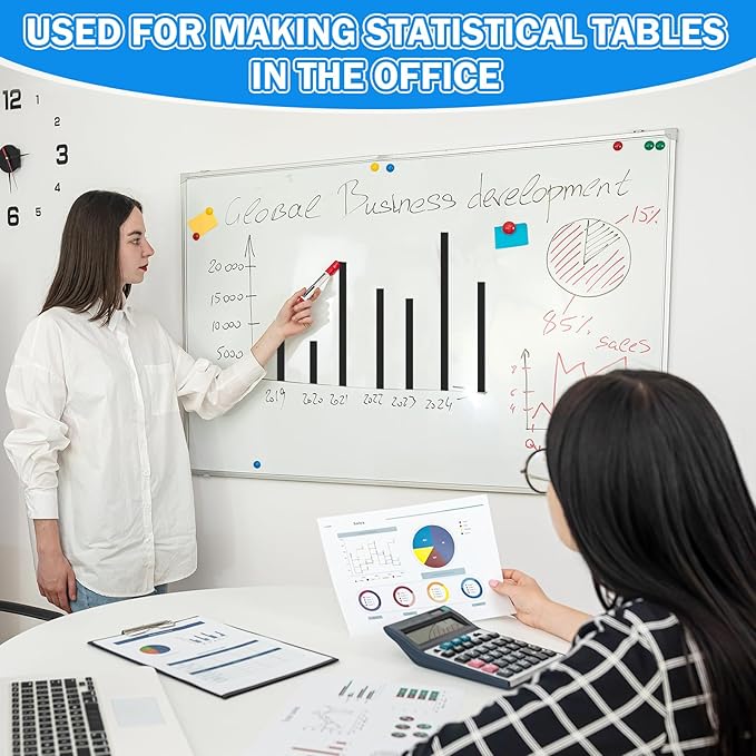 Magnetic Tape Roll Thin Strips, 1/4 Inch x 33 Feet Magnetic Board Dividers Whiteboard Graphic Decorative Tape Marking Line for Classroom Office Art Accessories(Black)
