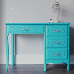 Dixie Belle Paint Company Chalk Finish Furniture Paint - Pure Ocean (32oz) - Matte Bright Teal Chic Chalk Mineral DIY Furniture Paint