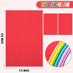 12 Pack Foam Sheets Craft 8 x 12 inch, 12 Colors Eva Foam Paper for Art Crafts Projects, Classrooms Scrapbook DIY Projects, Back to School Supplies (EVA 01)
