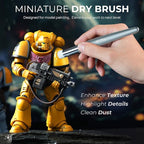 Nicpro Miniature Paint Brushes Dry Brush - 20PCS Model Paint Brush Set with Nylon Case for Acrylic, Oil, Watercolor, Detail Paint Brush Drybrush for Model, Miniature Painting, Paint by Numbers, Craft