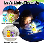 FUNZBO 2Pcs Paint Your Own Dinosaur & Cat Lamp - Halloweens Arts and Crafts Supplies Painting Kits for Kids Teen, DIY Night Light Toy for Toddler Girl Boy Age 3 4 5 6 7 8 9 10 11 12 13 + Birthday Gift
