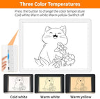 Elice Magnetic A4 Light Board for Diamond Painting, Ultra-Thin Tracing LED Light Box with Side Buttons, Super Bright Diamond Art Light Pad, Light Table for Drawing, Sketching, Weeding Vinyl - White